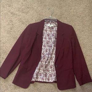 Kenzie Maroon Blazer